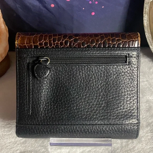 EUC Vintage Brighton Stacey Croc Embossed Bag and Wallet - Picture 7 of 11